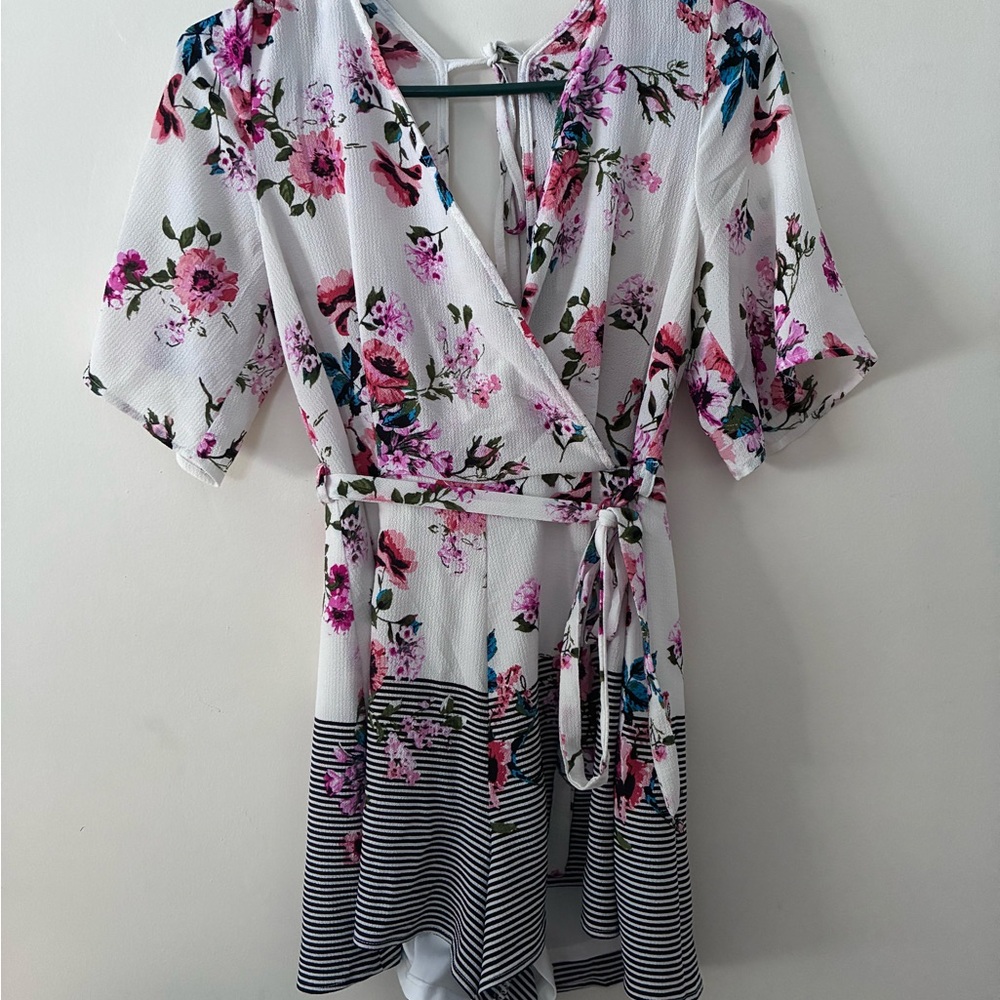 Floral Wrap Romper